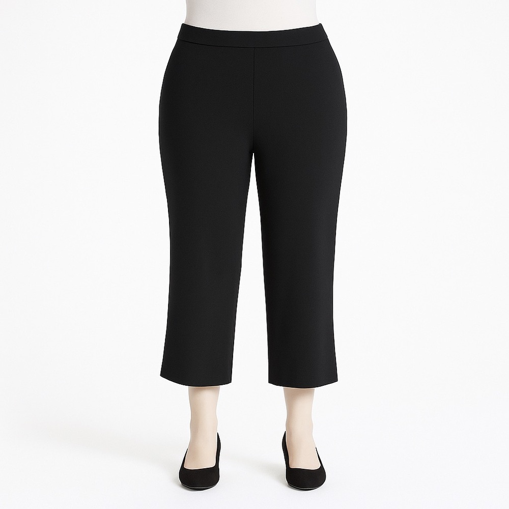 BOUTIQUE EUROPA Pants Black Dressy Crop Women’s Plus Size 18 NWOT